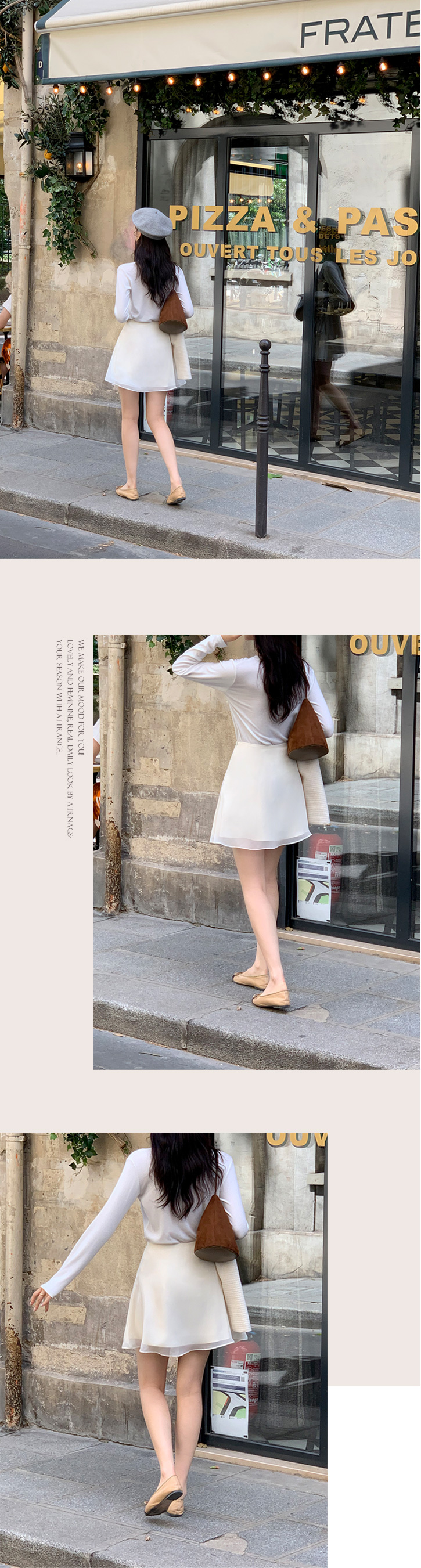 1000장 돌파✨ (여리무드/발레리나룩) 앤제리 쉬폰 레이어드 스커트 sk6949 상세 이미지 21