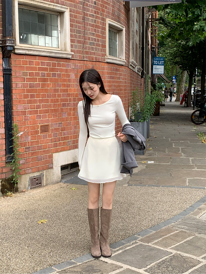 1000장 돌파✨ (여리무드/발레리나룩) 앤제리 쉬폰 레이어드 스커트 sk6949 상세 이미지 38
