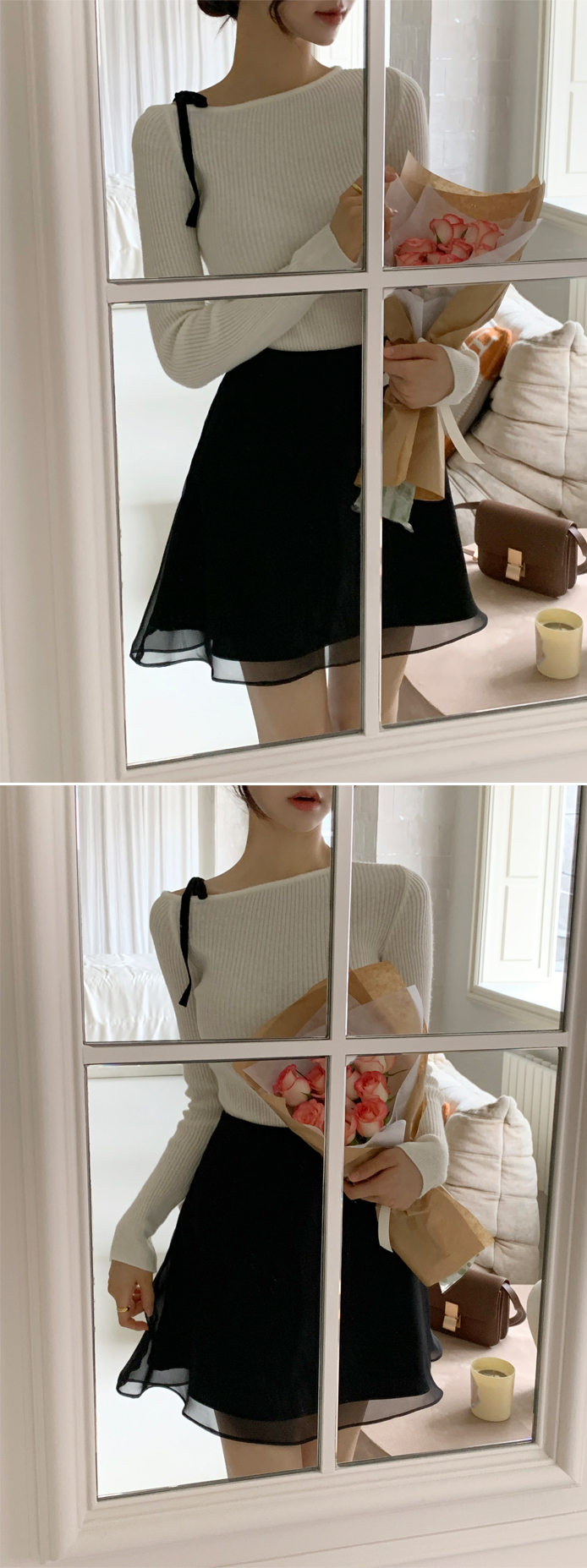 1000장 돌파✨ (여리무드/발레리나룩) 앤제리 쉬폰 레이어드 스커트 sk6949 상세 이미지 79