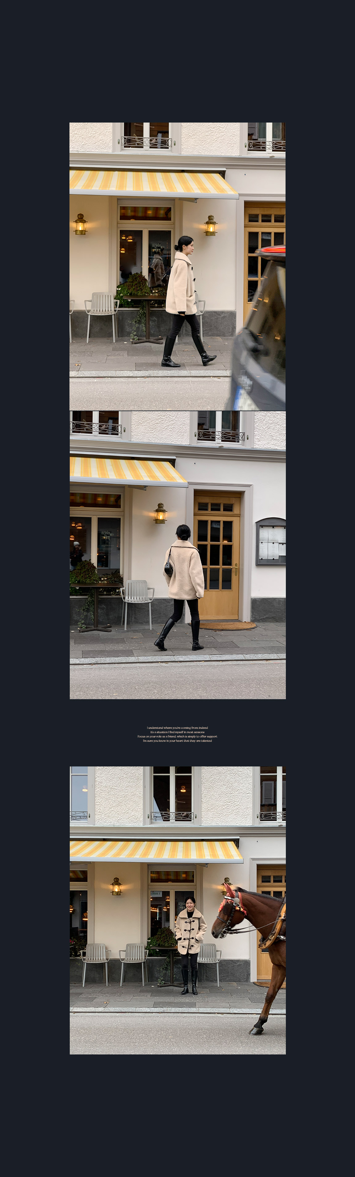 🚚당일발송  [디자인특허/고퀄리티] 리볼드 프리미엄 에코 양털 하프 더플 코트 데일리룩,데이트룩,출근룩,나들이룩,떡볶이코트 ct1640 상세 이미지 23
