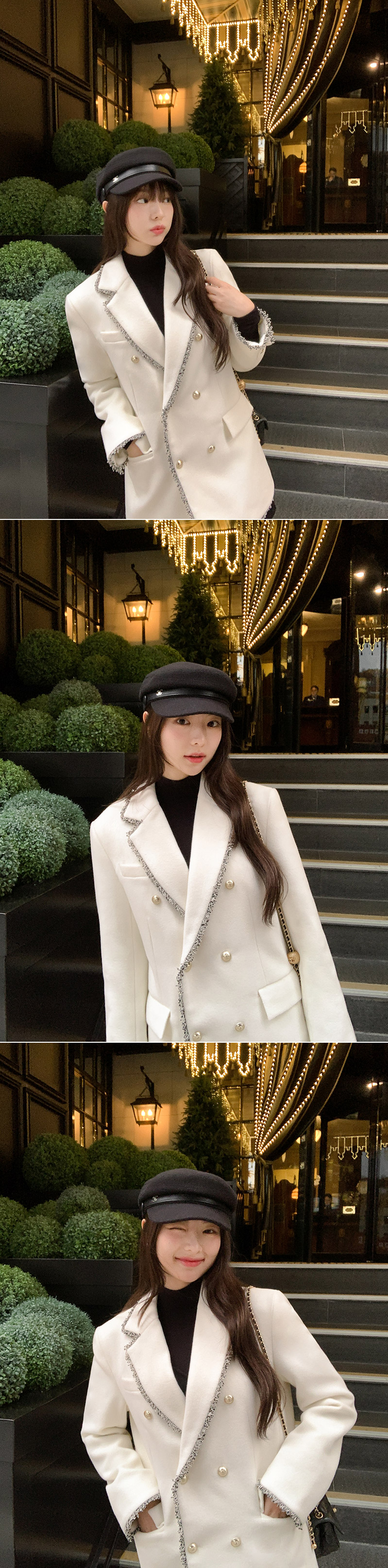 🚚당일발송  [단독진행] [울함유,누빔안감] 리브르 트위드 더블 울 자켓 코트 데이트룩,데일리룩,나들이룩,마실룩,출근룩,하객룩 jk2935 상세 이미지 20