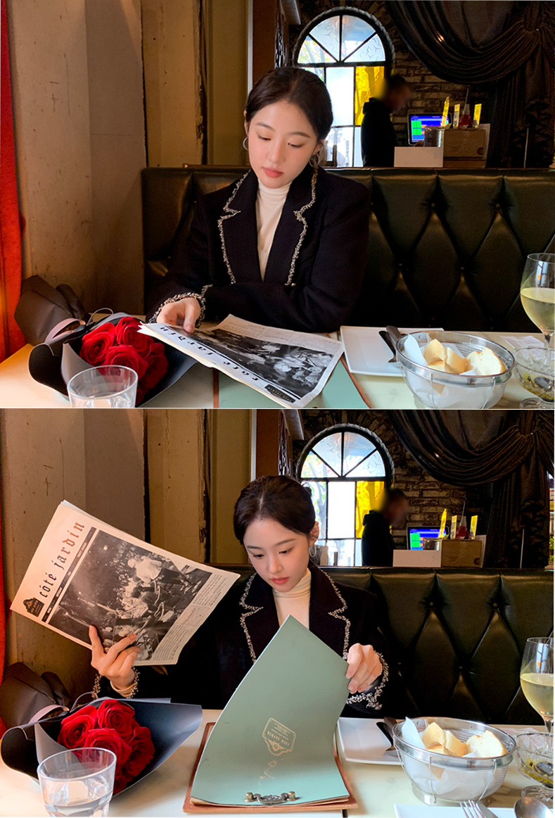 🚚당일발송  [단독진행] [울함유,누빔안감] 리브르 트위드 더블 울 자켓 코트 데이트룩,데일리룩,나들이룩,마실룩,출근룩,하객룩 jk2935 상세 이미지 42