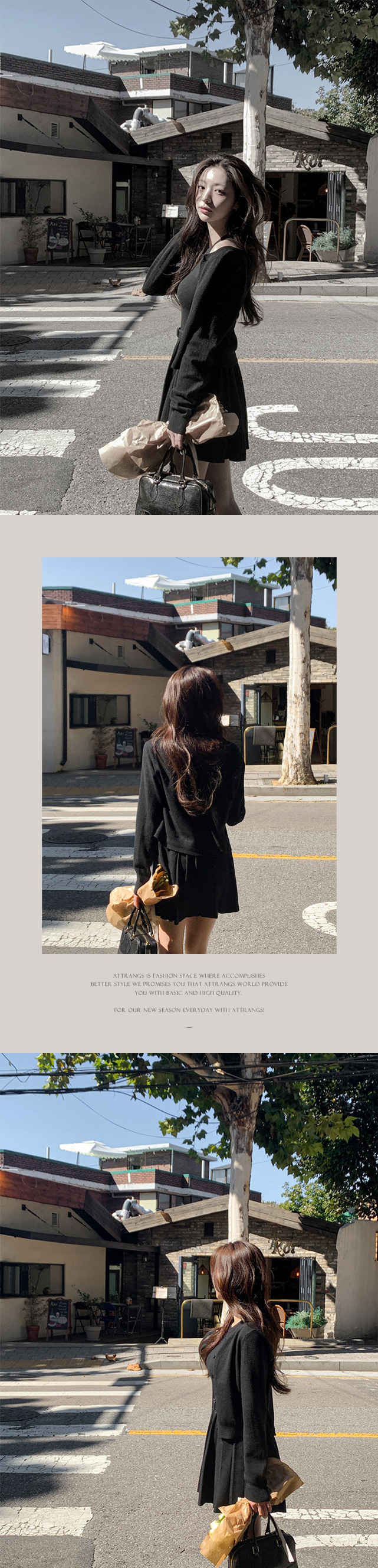 주문폭주 [가디건세트/3종세트] 마티니 벨트 세트 니트 원피스 가디건 투피스 봄가디건/출근룩/데일리룩/하객룩/니트가디건 st2695 상세 이미지 19