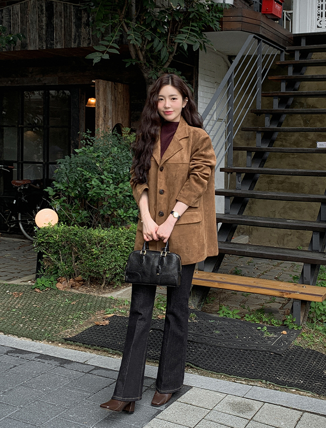 [💣빅 할인 아뜨데이 특가][퀄리티보장] 클래시 오버핏 스웨이드 블레이저 자켓 데이트룩,데일리룩,나들이룩,마실룩,출근룩,하객룩 봄자켓 봄아우터 스웨이드자켓  jk2937 상세 이미지 14