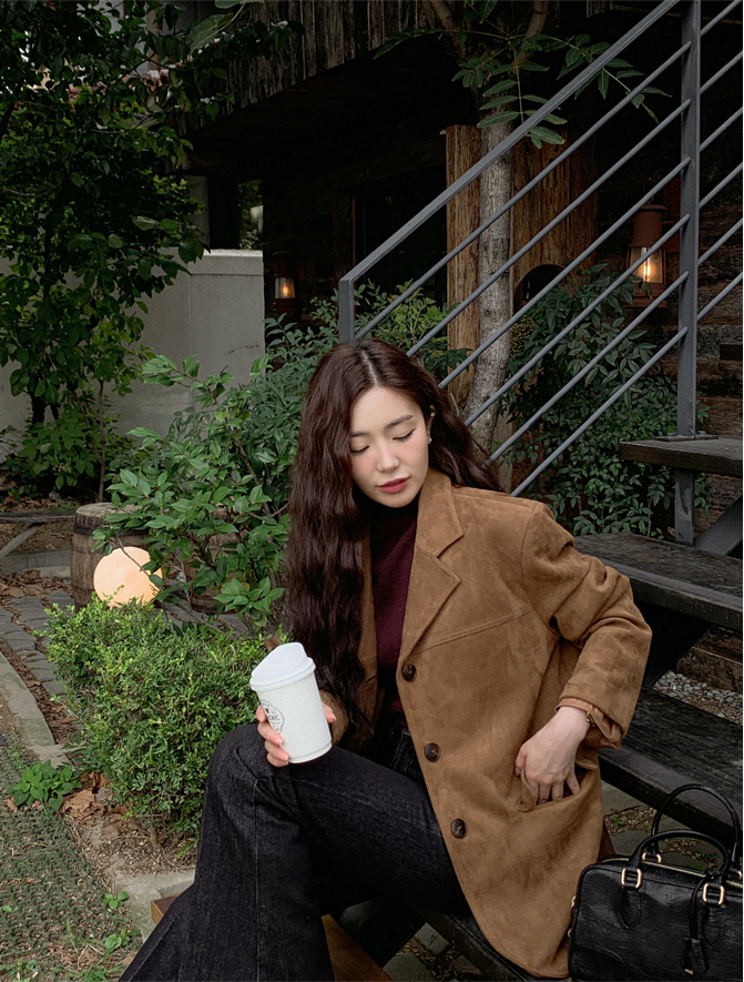 [💣빅 할인 아뜨데이 특가][퀄리티보장] 클래시 오버핏 스웨이드 블레이저 자켓 데이트룩,데일리룩,나들이룩,마실룩,출근룩,하객룩 봄자켓 봄아우터 스웨이드자켓  jk2937 상세 이미지 9