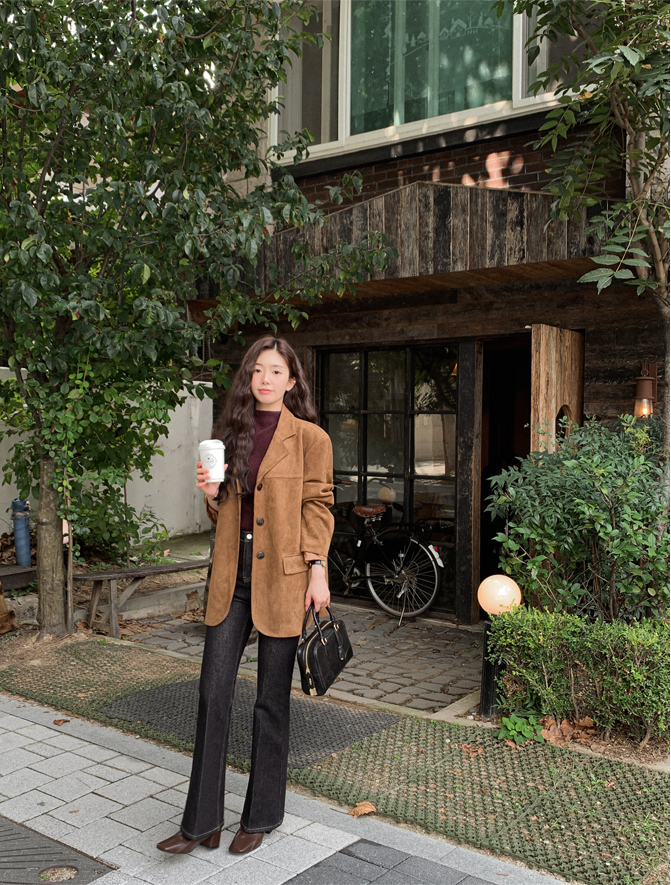 [💣빅 할인 아뜨데이 특가][퀄리티보장] 클래시 오버핏 스웨이드 블레이저 자켓 데이트룩,데일리룩,나들이룩,마실룩,출근룩,하객룩 봄자켓 봄아우터 스웨이드자켓  jk2937 상세 이미지 10