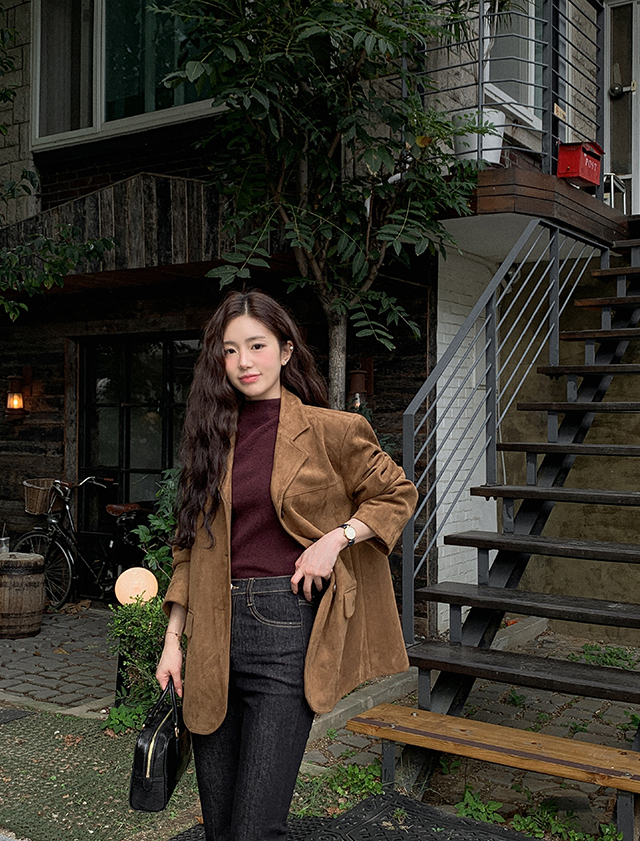 [💣빅 할인 아뜨데이 특가][퀄리티보장] 클래시 오버핏 스웨이드 블레이저 자켓 데이트룩,데일리룩,나들이룩,마실룩,출근룩,하객룩 봄자켓 봄아우터 스웨이드자켓  jk2937 상세 이미지 13
