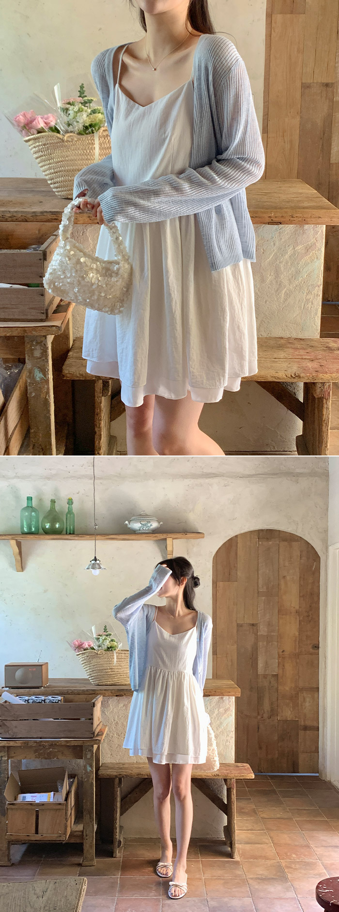 [🔥아뜨데이 앵콜할인🔥]⚡️부분 오늘출발⚡️ (살안타템/썸머시스루가디건) 라퓌린 V넥 썸머 골지 시스루 투웨이 가디건 썸머가디건 시스루니트 여름브이넥가디건 여리핏가디건 비침가디건 썸머니트 레이어드룩 데일리룩 소프트핏 버튼가디건 나들이룩 꾸안꾸룩 cd3373 부분빠른출발 부분당일배송 부분당일 상세 이미지 29