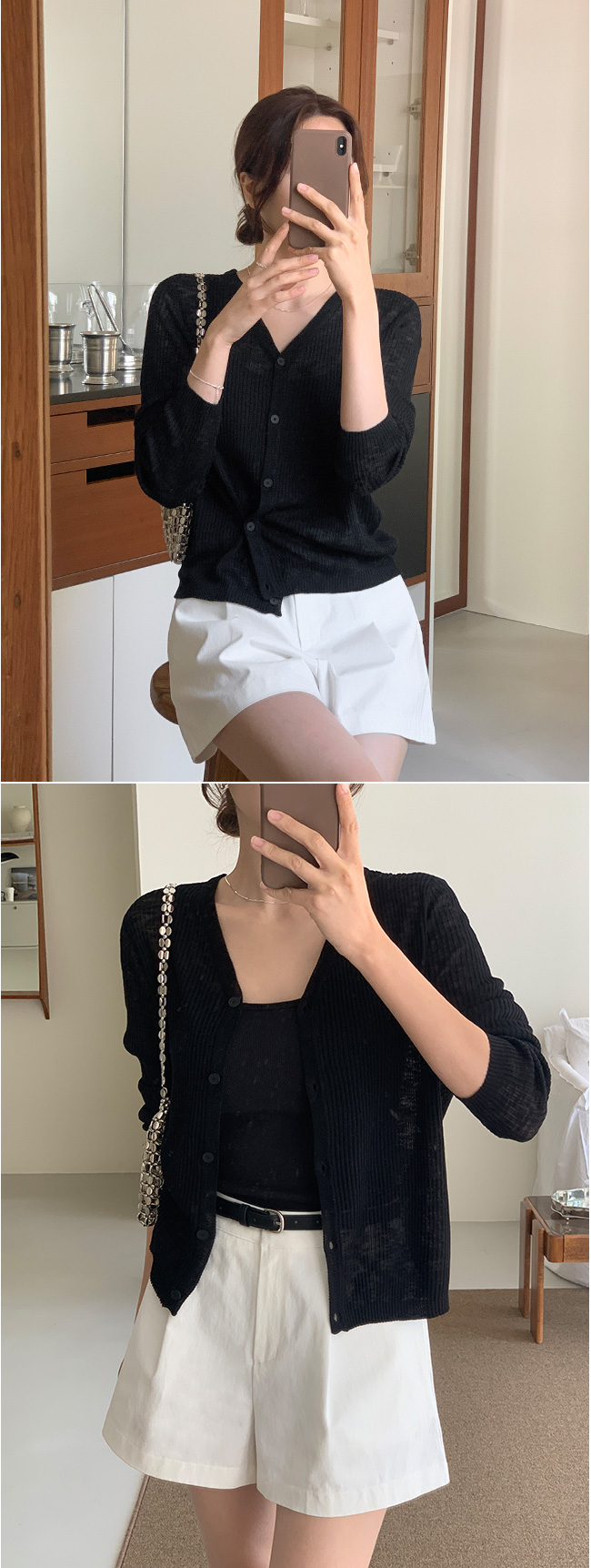 [🔥아뜨데이 앵콜할인🔥]⚡️부분 오늘출발⚡️ (살안타템/썸머시스루가디건) 라퓌린 V넥 썸머 골지 시스루 투웨이 가디건 썸머가디건 시스루니트 여름브이넥가디건 여리핏가디건 비침가디건 썸머니트 레이어드룩 데일리룩 소프트핏 버튼가디건 나들이룩 꾸안꾸룩 cd3373 부분빠른출발 부분당일배송 부분당일 상세 이미지 58