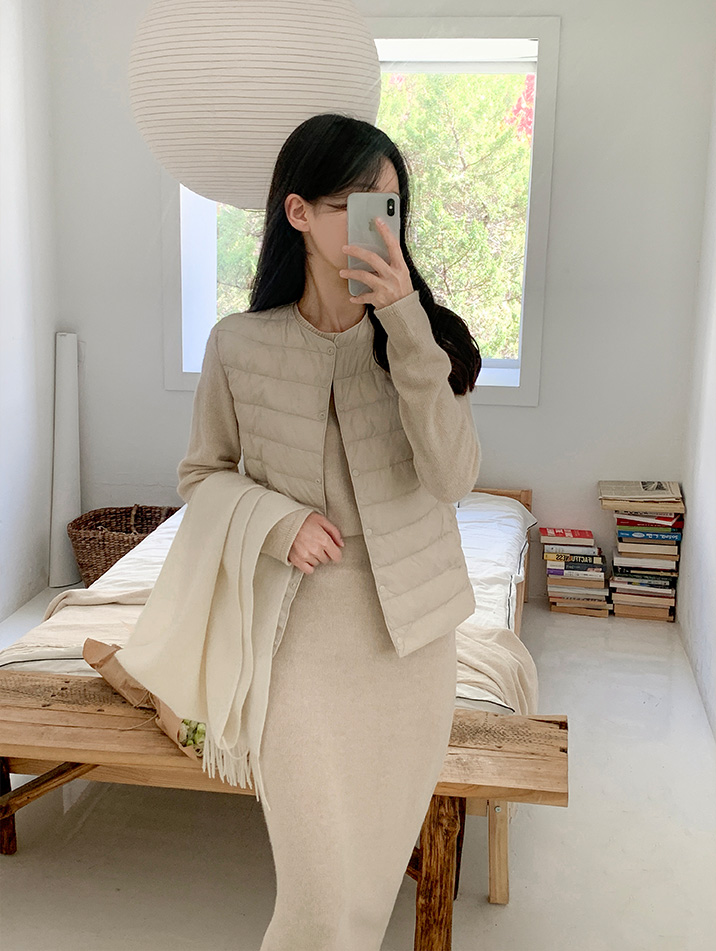 🚚부분당일발송 4만장 돌파✨ [단독진행] [경량패딩,2가지넥] 오리털 경량 패딩 조끼 베스트 데일리룩,데이트룩,출근룩,나들이룩,조끼패딩 vs112 상세 이미지 14