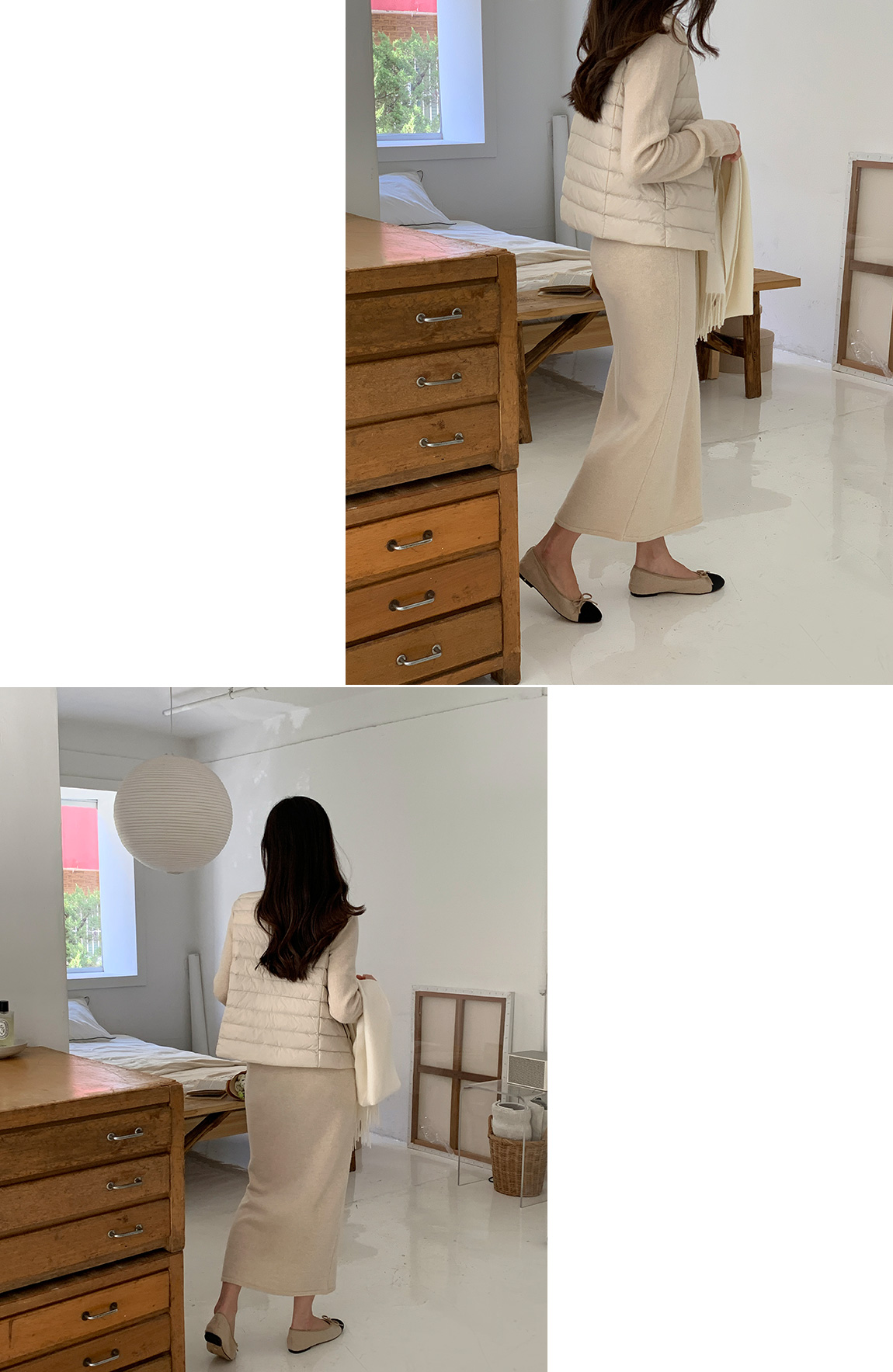 🚚부분당일발송 4만장 돌파✨ [단독진행] [경량패딩,2가지넥] 오리털 경량 패딩 조끼 베스트 데일리룩,데이트룩,출근룩,나들이룩,조끼패딩 vs112 상세 이미지 11