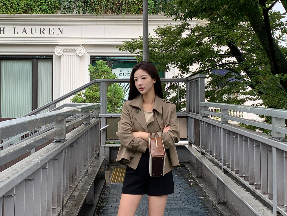 [주문폭주] [여신핏] 비엔나 더블버튼 숏 트렌치 자켓 봄자켓 봄아우터 데이트룩,마실룩,나들이룩,데일리룩,출근룩,하객룩,트렌치코트 jk1292 상세 이미지 54