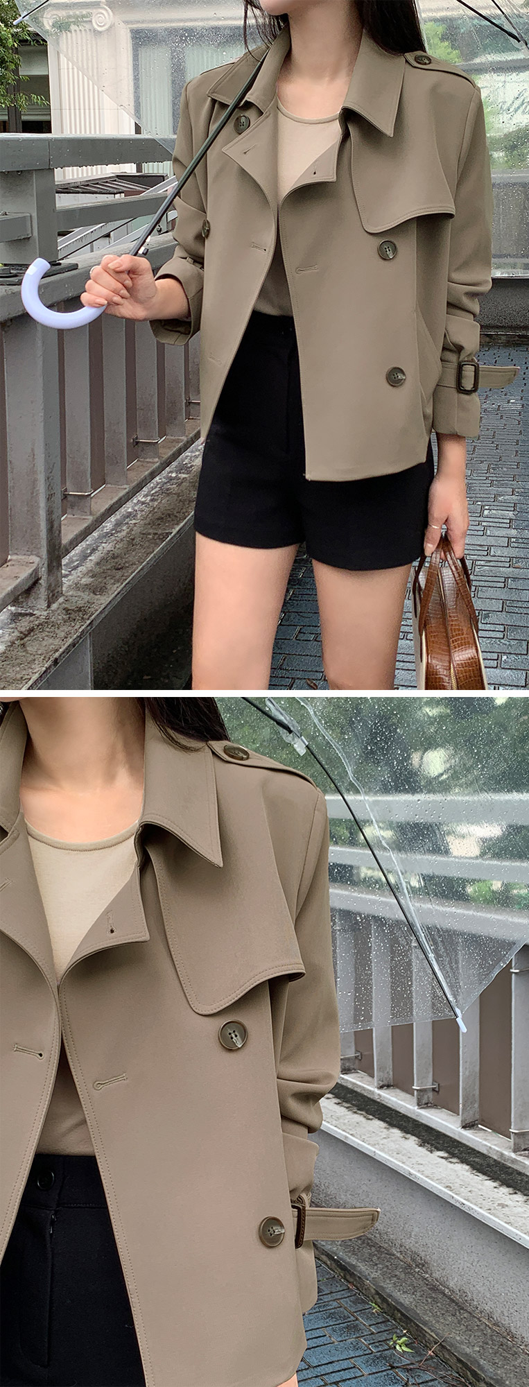 [주문폭주] [여신핏] 비엔나 더블버튼 숏 트렌치 자켓 봄자켓 봄아우터 데이트룩,마실룩,나들이룩,데일리룩,출근룩,하객룩,트렌치코트 jk1292 상세 이미지 59