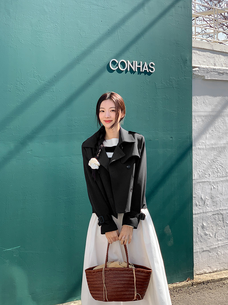[주문폭주] [여신핏] 비엔나 더블버튼 숏 트렌치 자켓 봄자켓 봄아우터 데이트룩,마실룩,나들이룩,데일리룩,출근룩,하객룩,트렌치코트 jk1292 상세 이미지 86