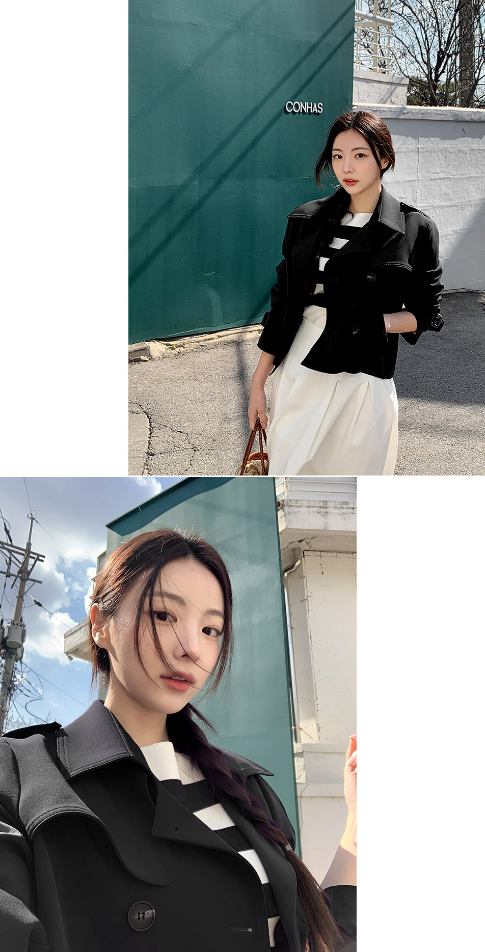 [주문폭주] [여신핏] 비엔나 더블버튼 숏 트렌치 자켓 봄자켓 봄아우터 데이트룩,마실룩,나들이룩,데일리룩,출근룩,하객룩,트렌치코트 jk1292 상세 이미지 89