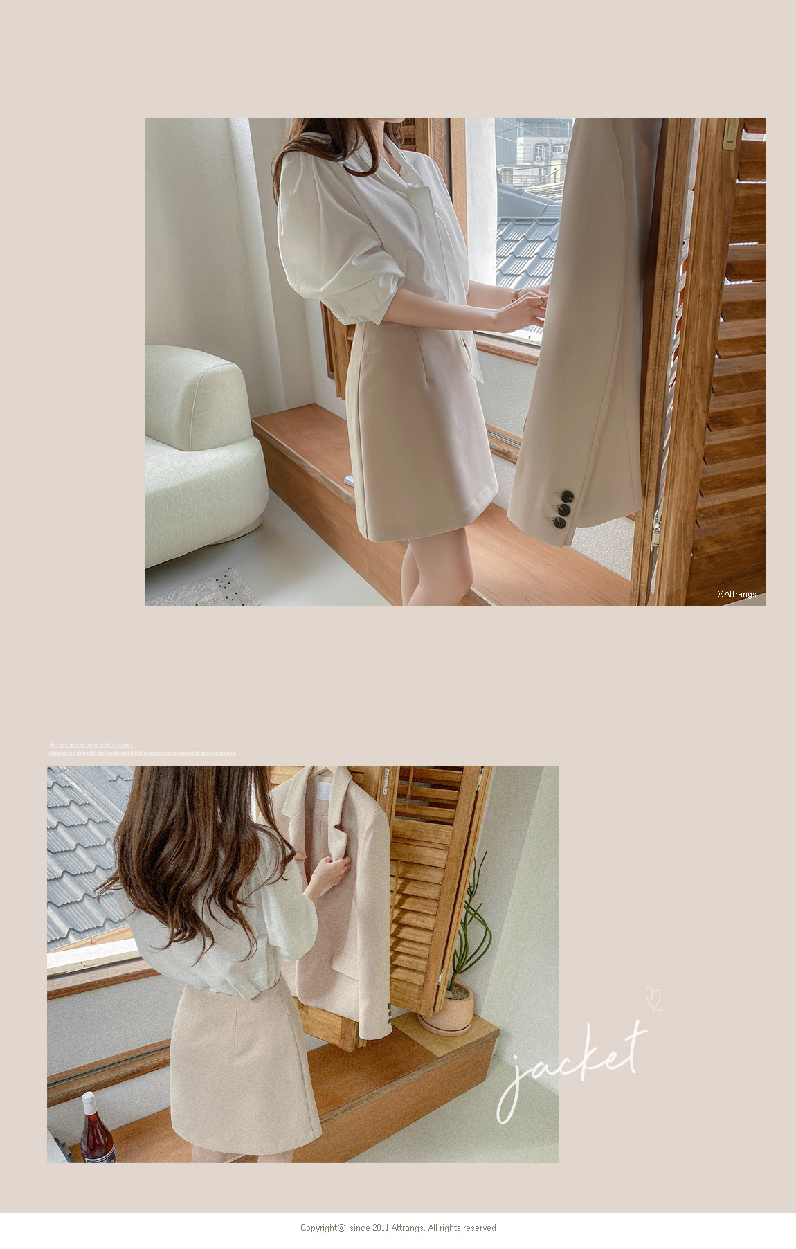 ⚡️오늘출발⚡️ [5000장 돌파✨] [자체제작] (MADE/자켓+스커트세트) 시그니쳐 탄탄 베이직 자켓 스커트 봄자켓 봄아우터 면접원피스 셋업하객룩 나들이룩 셋업 st2500 빠른출발 당일배송 당일 통통 상세 이미지 88
