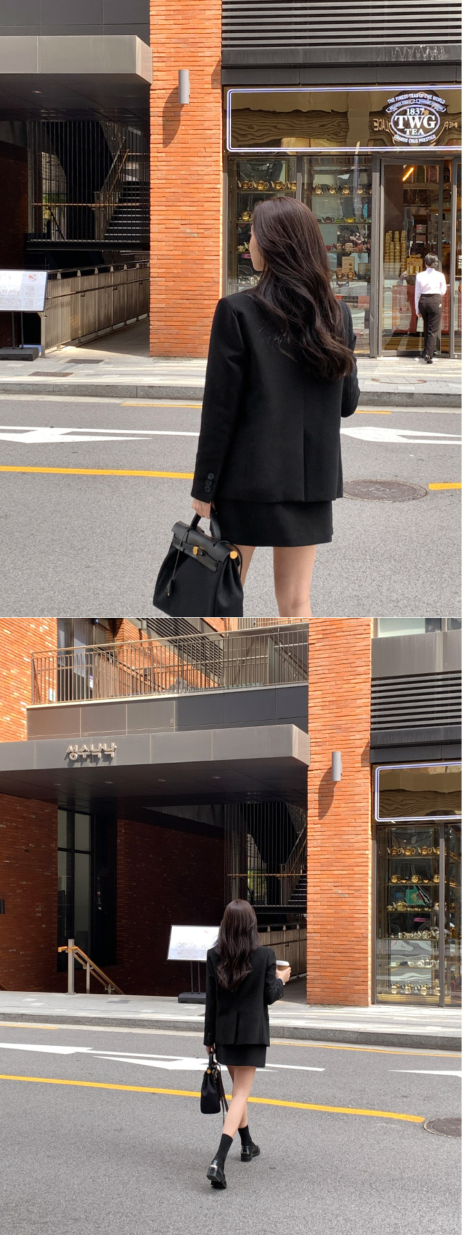⚡️오늘출발⚡️ [5000장 돌파✨] [자체제작] (MADE/자켓+스커트세트) 시그니쳐 탄탄 베이직 자켓 스커트 봄자켓 봄아우터 면접원피스 셋업하객룩 나들이룩 셋업 st2500 빠른출발 당일배송 당일 통통 상세 이미지 18